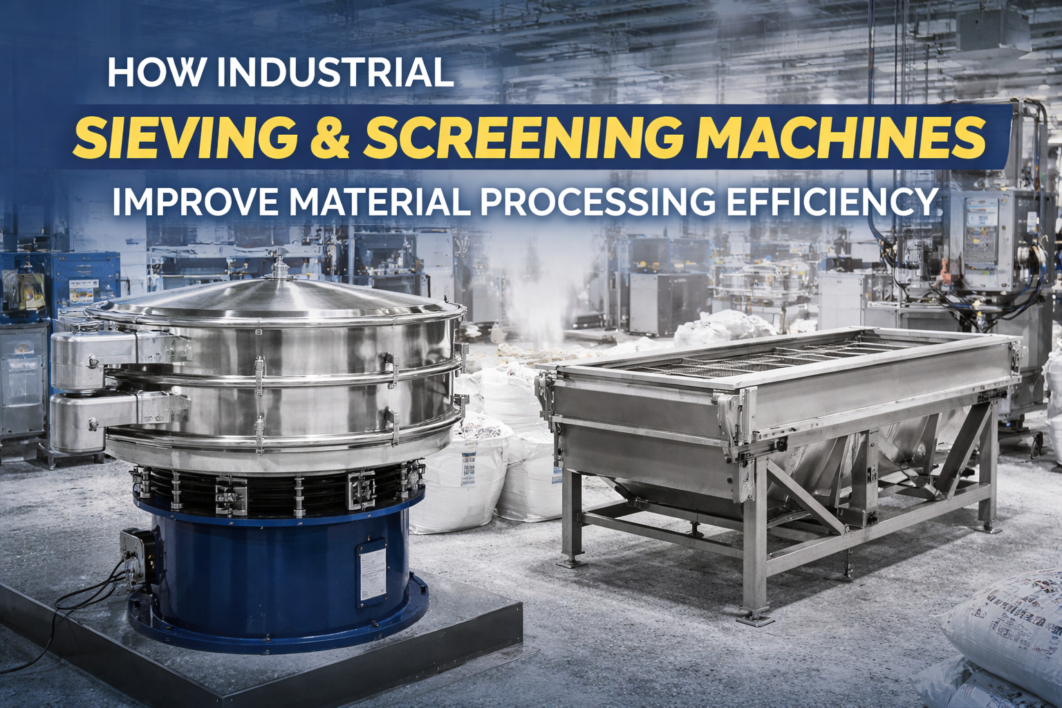 Industrial Vibro Sifter Machine for Material Screening in Manufacturing Industry