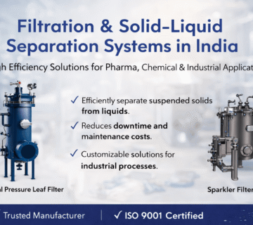 Industrial filtration and solid liquid separation systems with leaf filter and sparkler filter press