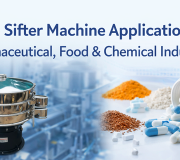 Vibro sifter machine used for powder screening in pharmaceutical food and chemical industries