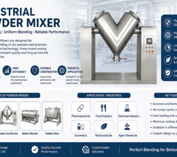 Industrial powder mixer manufacturer Vadodara