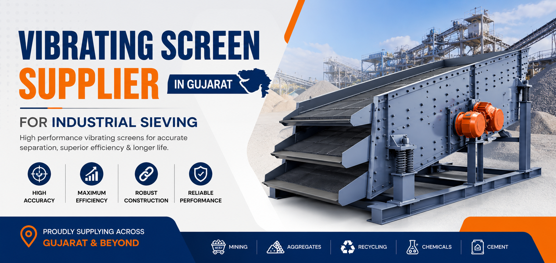 Vibrating screen supplier in India