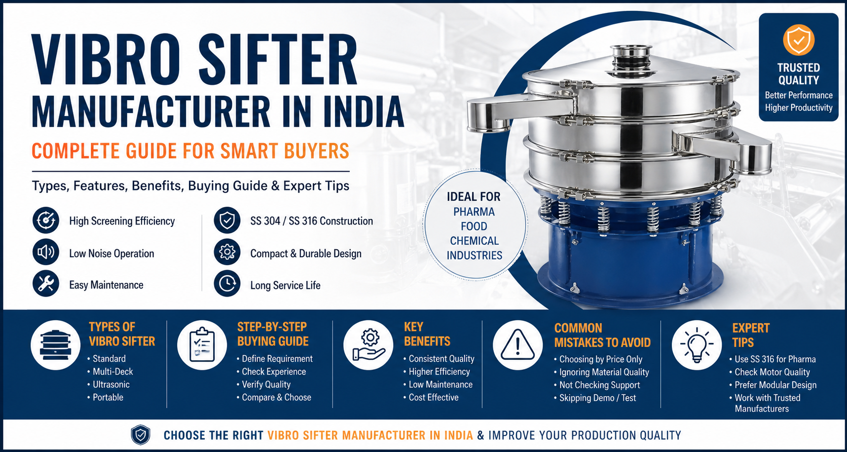 Vibro Sifter Manufacturer in India