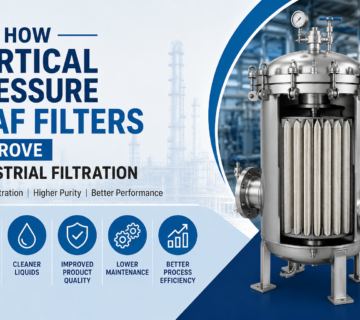 Vertical pressure leaf filter